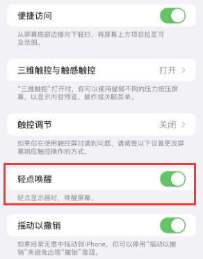 嵩明苹果授权维修站分享iPhone轻点无法唤醒怎么办