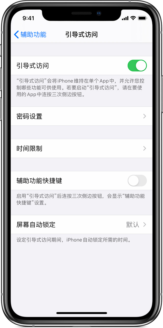 嵩明苹果手机维修分享如何在 iPhone 上退出引导式访问 