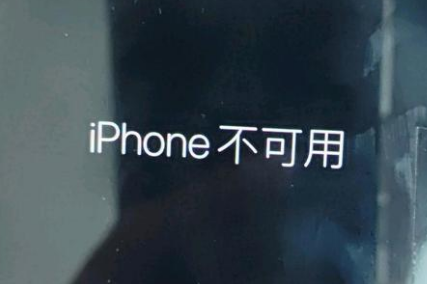 嵩明苹果服务网点分享锁屏界面显示“iPhone 不可用”如何解决 